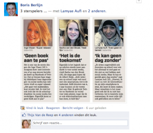 Artikel Algemeen Dagblad Stage & Sociale Media